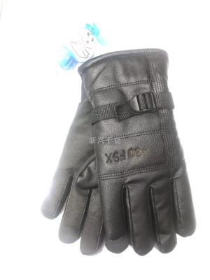 New autumn and winter warm imitation leather gloves men's comfortable gloves