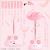 INS Girl Heart Nordic Style Flamingo Decorative Bedside Lamp Dormitory Night Light Children Eye Protection Lamp LED