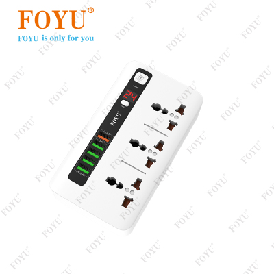 Foyu Household Smart USB Multi-Function Plug-in Row FO-1007