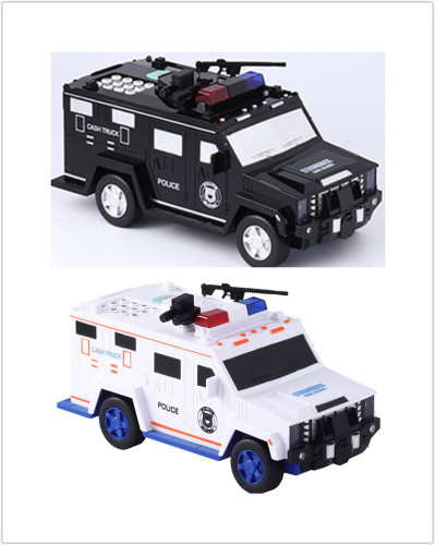 creative upgraded multifunctional hummer bank note transport car coin bank children‘s toy bank note transport car savings bank