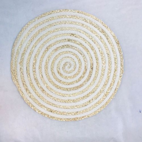 foreign trade hot selling european creative cotton string woven placemat round thickened heat proof mat retro table mat placemats