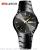 New promotional fashion tungsten steel couple watch with date feature 