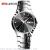 New promotional fashion tungsten steel couple watch with date feature 