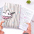 The Creative cartoon canvas unicorn girl 's heart file bag A4 paper storage bag waterproof portable data bag