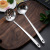 Factory direct sale stainless steel slotted spoon, soup spoon, hotel kitchen utensils restaurant hot pot run handle light non - magnetic soup shell