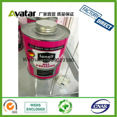 TANGIT LANQIT SENCLE RED TIN CAN PACKAGE CPVC PIPE Solvent Cement plastic pipe glue 