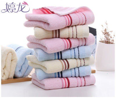 manufacturers direct sale of high quality pure cotton plain color gradually changing towel welfare labor insurance towel