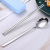 Stainless steel portable cutlery set with three pieces spoon, chopsticks set for adult students Korean express chopsticks box