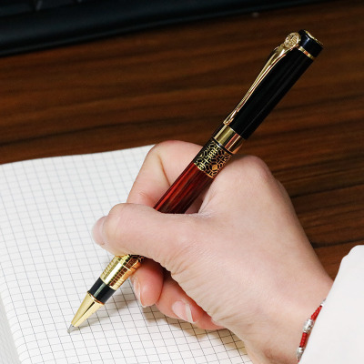 Office Signature Pen Gift Pen Men 520 Roller Pen Business Signature Pen Metal Water-Based Paint Pen Laser Logo