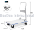 Aluminum alloy trolley flatbed car folding household four-wheel quiet hand in hand to pull the truck trailer truck