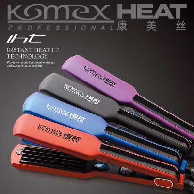 4 In 1 Interchangeable Plate Hair Straightener And Hair Crimper With 3 Crimping Plates 1 Straightening Plate 