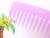 Manufacturers direct new thickening plastic extra-large teeth wide teeth comb color home hair tools can be customized LOGO