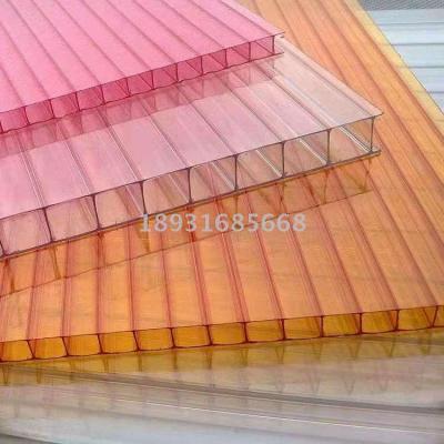 Sunlight board transparent hollow endurance board canopy honeycomb board PC multilayer plastic board