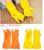 Dishwashing and washing gloves long rubber household gloves latex washing and washing gloves