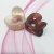The new heart-shaped color small claw environmental protection material is not easy to break hair clip headgear