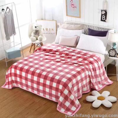 Manufacturer direct sale bedding wechat business hot style flannel blanket yun sable blanket air conditioning blanket thickened gifts