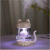 Creative New Transparent Colorful Night Light Cat Fish Air Atomization Humidifier Three-in-One Cat Humidifier