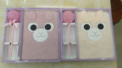 Plush Warm Notebook Alpaca Notepad Gift Box Diary