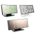 Multi-function mirror digital alarm clock mute LED large screen electronic snooze alarm clock