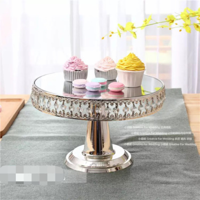 Silver plated cake tray metal cake tray baking cake tray wedding party supplies