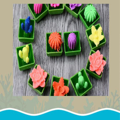 [factory express] toy cactus bubble big flower expansion toy ocean baby marine life forest plants