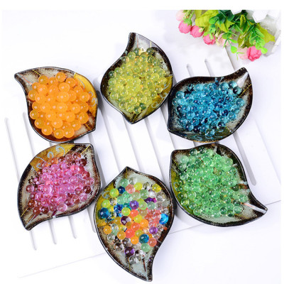 Color clear crystal mud nutrient soil terms water large water absorption beads flower soil, 500 / bag