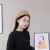 Now Guan Linglong 2019 autumn/winter new woolen worker hat front hat British INS style span Japanese and Korean style