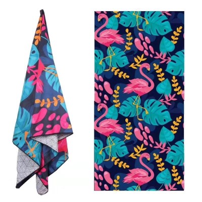Amazon's best-selling ultrafine two-sided printed flamingo beach towel