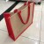 Red Side Color Matching Jute Bag Multi-Color Optional