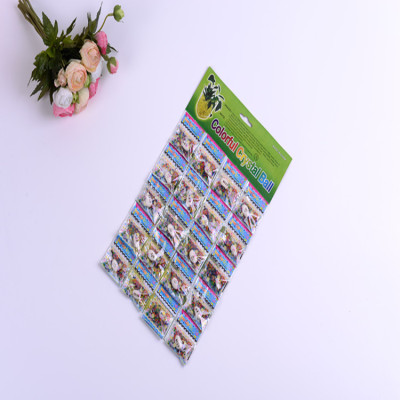 [Factory Express] Toy Crystal Magic Bean Nutrition Flower Mud Water Beads Marine Baby Factory Direct Sales 20 PCs/Card
