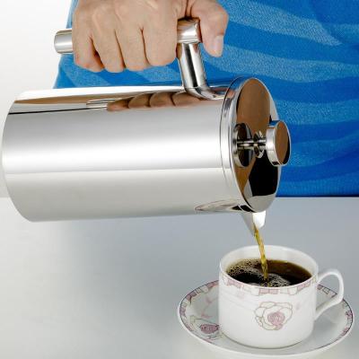304 stainless steel coffee  making machine, tea brewing machine, French filter pressure pot mirror light model