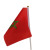 Moroccan flag waving flag polyester double - sided printing plastic flagpole factory direct sales can be customized