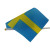 Swedish flag flag waving flag double - sided polyester printing plastic pole manufacturers direct sales can be customized
