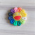 Customized Rainbow Smiley Face SUNFLOWER Chrysanthemum Soft Glue Patch Phone Case Handicraft DIY Material Accessories Small Jewelry
