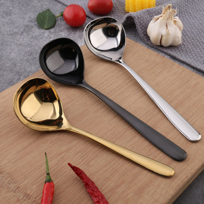 H304 stainless steel spoon, creative long handle Korean spoon thick spoon public spoon hot pot spoon, kitchen