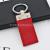 Spot wholesale PU key pendant men's gift leather key chain double-sided customized coloring embossing ogo advertising