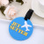New Personalized Various Luggage Cartoon Luggage Tag Hanging Decoration Soft Rubber round Cartoon Luggage Tag Wholesale