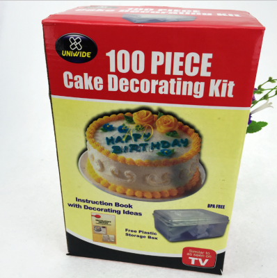 100 piece of cake mould multi-function for 100 piece cake decorating kit