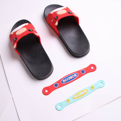 Factory Direct Sales Customized Children's Sandals Hole Shoes Heel Band Creative PVC Non-Slip Heel Band Sandal Strap