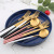 H Portugal portable tableware set 304 spoons of fork and chopsticks/two-piece set of spoons and chopsticks boxed tableware set for students