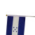 Honduran flag waving flag polyester double - sided printing plastic flagpole factory direct sales can be customized