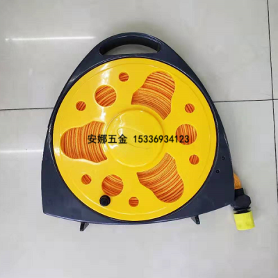Water pipe collecting tools braid water pipe collecting turntable manual pipe winding device 15m water pipe nozzle set