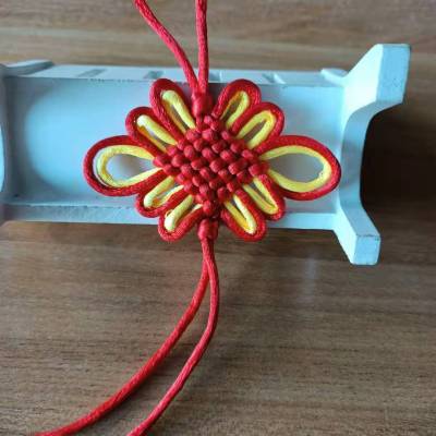 Manufacturers direct seven centimeters line 5 festive supplies wear fish knot red yellow knot