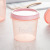 Round crisper three-piece storage seal jar screw cover moisture proof tea milk powder jar storage jar transparent