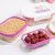 A five-piece plastic sealed container for household food preservation, A leakproof rectangular storage box for supplying snacks