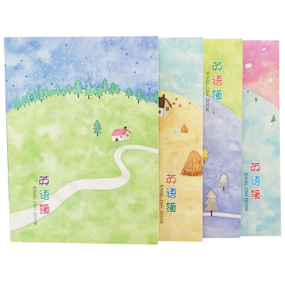 Stationery Ruiyi 16K Big Boutique English Noteboy Cartoon Book Notebook Book Direct Sales