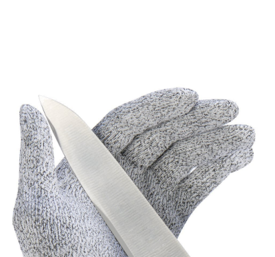 Grade 5 HPPE cut proof glove grade cut proof glove grade slaughter kitchen knit glove glass construction