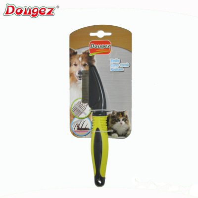 Manufacturers direct pet supplies rubber handle pet flea comb summer flea removal extremely dense dense tooth dog comb