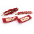 New handmade vintage ins red pearl hair clip one word clip web celebrity joy liu haihai clip hair accessories