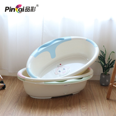 Small robot baby tub plastic machine cartoon baby shower tub